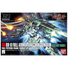 Carica l'immagine nel visualizzatore di Gallery, GUNPLA HGUC RX-0 FULL ARMOR UNICORN GUNDAM DESTROY MODE 1/144