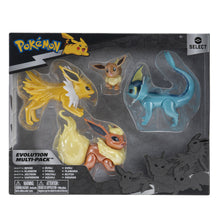 Carica l'immagine nel visualizzatore di Gallery, POKEMON SELECT EVOLUTION MULTI-PACK EEVEE FLAREON JOLTEON VAPOREON