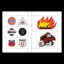 Load image into Gallery viewer, RACING LOGOS & STICKERS (1950-2010)