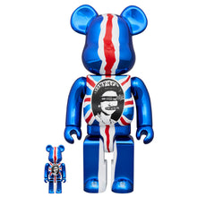 Carica l'immagine nel visualizzatore di Gallery, BEARBRICK 100% 400% SEX PISTOLS GOD SAVE THE QUEEN CHROME