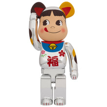 Carica l'immagine nel visualizzatore di Gallery, BEARBRICK 1000% PEKO-CHAN MANEKI NEKO SILVER