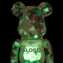 Load image into Gallery viewer, BEARBRICK 400% FLORA GLOW IN THE DARK