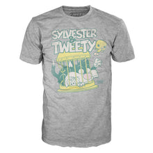 Carica l'immagine nel visualizzatore di Gallery, POP! & TEE BOX LOONEY TUNES SYLVESTER AND TWEETY FLOCKED M