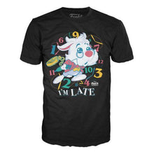 Carica l'immagine nel visualizzatore di Gallery, POP! & TEE BOX ALICE IN WONDERLAND WHITE RABBIT FLOCKED L