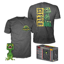 Carica l'immagine nel visualizzatore di Gallery, POP! & TEE BOX JURASSIC PARK VELOCIRAPTOR CLEVER GIRL L