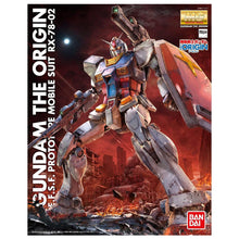Carica l'immagine nel visualizzatore di Gallery, GUNPLA MG RX-78-02 GUNDAM THE ORIGIN 1/100
