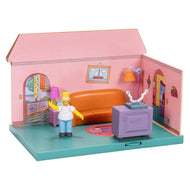 THE SIMPSONS MINI FIGURES LIVING ROOM PLAYSET