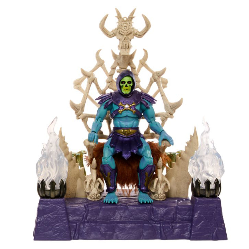 MASTERS OF THE UNIVERSE NEW ETERNIA SKELETOR ON THRONE