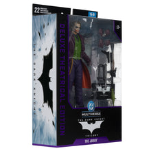 Carica l'immagine nel visualizzatore di Gallery, DC MULTIVERSE THE DARK KNIGHT THE JOKER DELUXE THEATRICAL EDITION ACTION FIGURE
