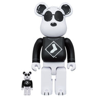 BEARBRICK 100% 400% MLB X PEANUTS SNOOPY WHITE SOX