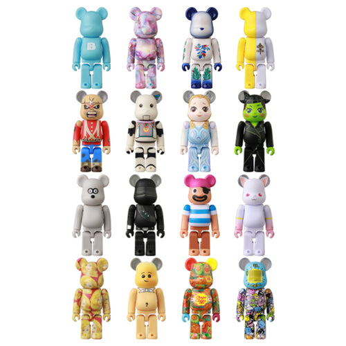 BEARBRICK 100% 400% PEKO-CHAN OVERALLS GOLD CHROME – Atom Plastic