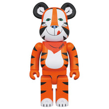 Carica l&#39;immagine nel visualizzatore di Gallery, BEARBRICK 1000% KELLOGG&#39;S TONY THE TIGER VINTAGE DAMAGED BOX
