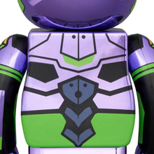 Load image into Gallery viewer, BEARBRICK 400% EVANGELION UNIT-01 CHROME

