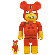 BEARBRICK 100% 400% THE SIMPSONS RADIOACTIVE MAN