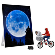 Carica l&#39;immagine nel visualizzatore di Gallery, E.T. THE EXTRA-TERRESTRIAL 40TH ELLIOTT &amp; E.T. ON BICYCLE ACTION FIGURE
