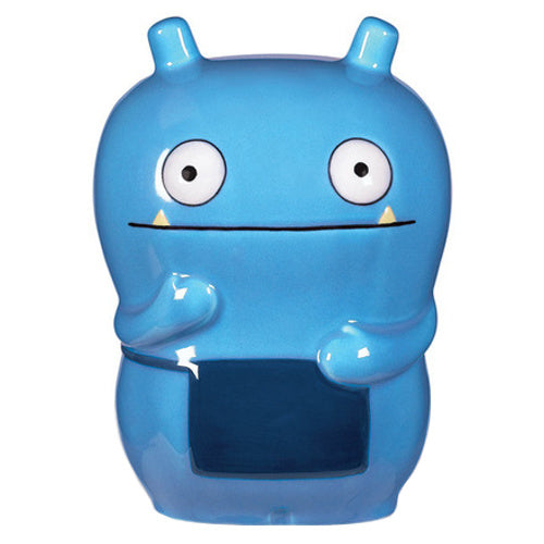 UGLYDOLL CERAMIC COIN BANK WAGE BLUE