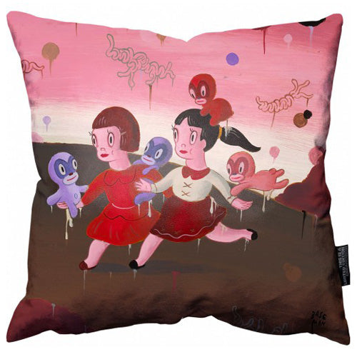 CUSHION GARY BASEMAN CREAMY GIRLS