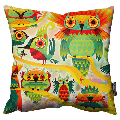 CUSHION NATHAN JUREVICIUS WALL OF BIRDS