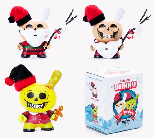 Kidrobot - The Burglars Santa Barbaja and Burglarcillo by Saner and Packaging