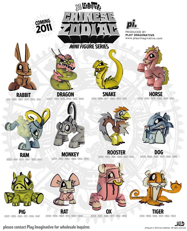 Joe Ledbetter's Chinese Zodiac Mini Figure Series