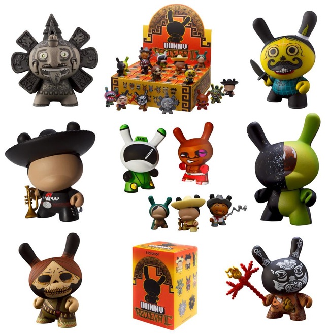 Kidrobot Dunny Azteca II Series Various Figures and Packaging